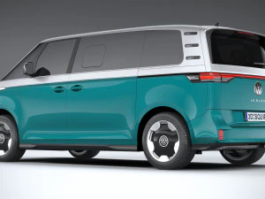 Volkswagen ID Buzz LWB 2023 3D Model