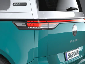 Volkswagen ID Buzz LWB 2023 3D Model