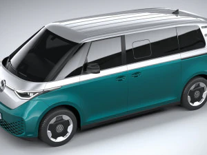 Volkswagen ID Buzz LWB 2023 3D Model