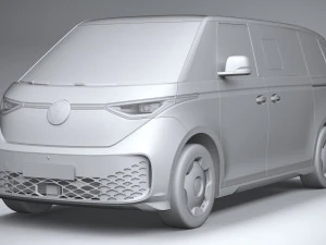 Volkswagen ID Buzz LWB 2023 3D Model