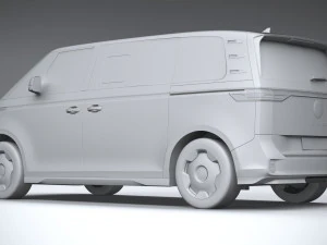 Volkswagen ID Buzz LWB 2023 3D Model