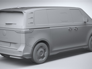 Volkswagen ID Buzz LWB 2023 3Dモデル