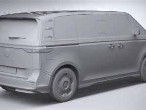 Volkswagen ID Buzz LWB 2023 3D Model