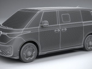 Volkswagen ID Buzz LWB 2023 3Dモデル