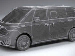 Volkswagen ID Buzz LWB 2023 3D Model