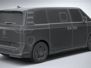 Volkswagen ID Buzz LWB 2023 3D Model