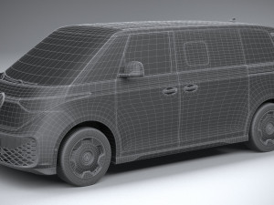 Volkswagen ID Buzz LWB 2023 3Dモデル