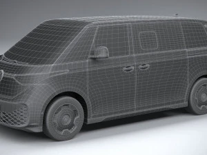 Volkswagen ID Buzz LWB 2023 3D Model