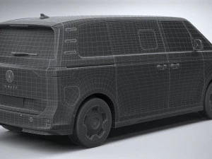 Volkswagen ID Buzz LWB 2023 3D Model