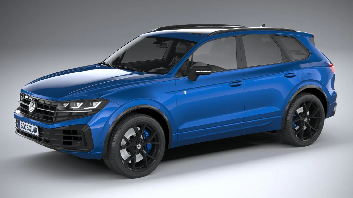 Volkswagen Touareg R eHybrid 2024 3D Model .c4d .max .obj .3ds .fbx .stl .blend