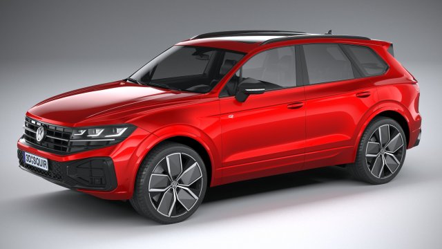 Volkswagen Touareg R-Line 2024 Modèle 3D .c4d .max .obj .3ds .fbx .stl .blend 
