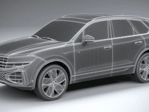Volkswagen Touareg R-Line 2024 3D Model