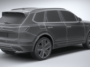 Volkswagen Touareg R-Line 2024 Modèle 3D