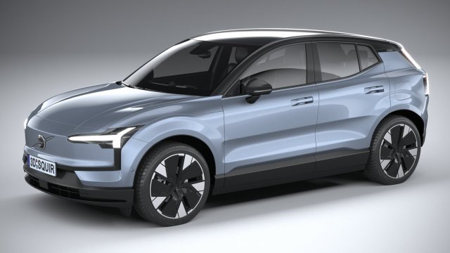Volvo EX30 2025 Modello 3D .c4d .max .obj .3ds .fbx .stl .blend 