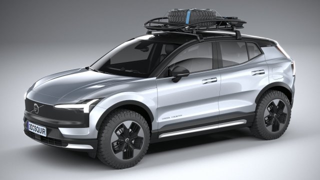 Volvo EX30 Cross Country 2025 3D Модель .c4d .max .obj .3ds .fbx .stl .blend 