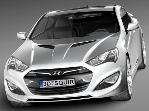 Hyundai Genesis Coupe 2013 3D Model