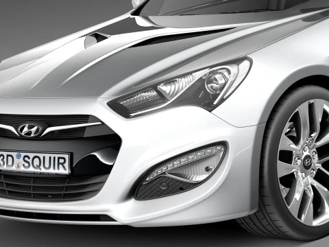 Hyundai Genesis Coupe 2013 3D Model