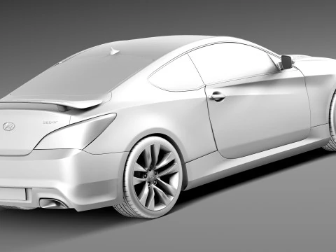 Hyundai Genesis Coupe 2013 3D Model
