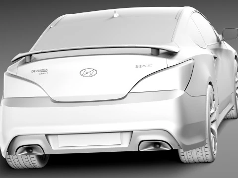 Hyundai Genesis Coupe 2013 3D Model