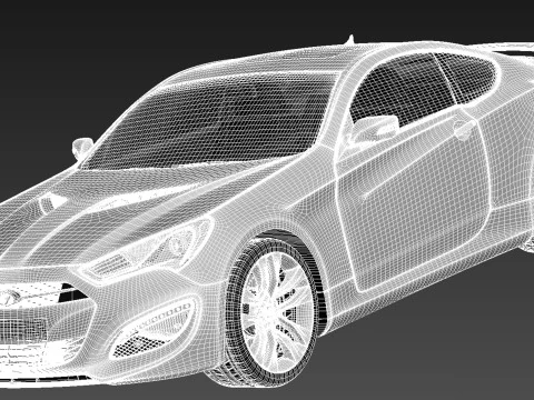 Hyundai Genesis Coupe 2013 3D Model