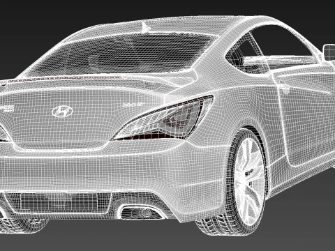 Hyundai Genesis Coupe 2013 3D Model