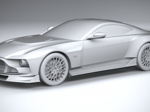 Aston Martin Valour 2024 3D-Modell