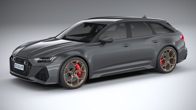 Audi RS6 Avant 2024 3D मॉडल .c4d .max .obj .3ds .fbx .stl .blend