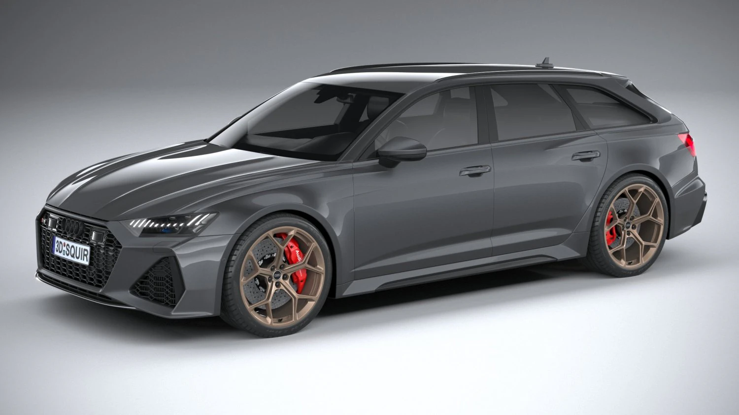 Audi RS6 Avant 2024 3D Model .c4d .max .obj .3ds .fbx .stl .blend 