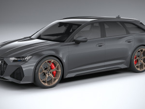 Audi RS6 Avant 2024 3D Model