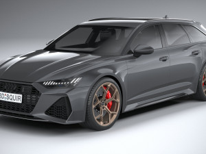 Audi RS6 Avant 2024 3D मॉडल