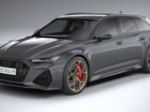 Audi RS6 Avant 2024 3D Model