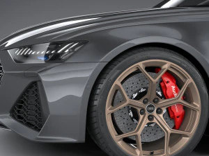 Audi RS6 Avant 2024 3D Model