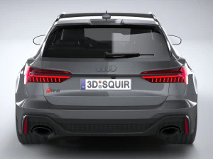 Audi RS6 Avant 2024 3D Model