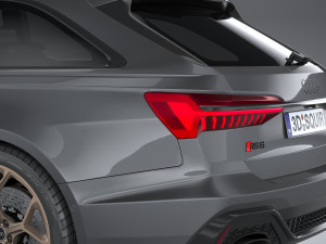 Audi RS6 Avant 2024 3D मॉडल
