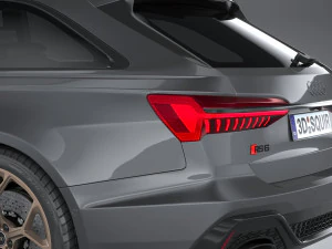 Audi RS6 Avant 2024 3D Model