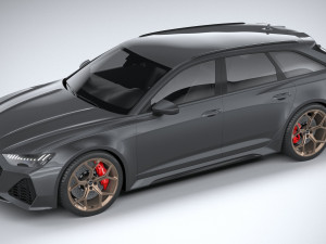 Audi RS6 Avant 2024 3D मॉडल