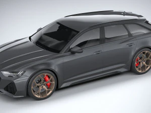 Audi RS6 Avant 2024 3D Model
