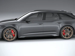 Audi RS6 Avant 2024 3D Model