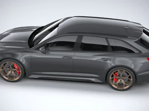 Audi RS6 Avant 2024 3D Model