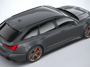 Audi RS6 Avant 2024 3D Model