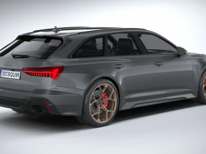 Audi RS6 Avant 2024 3D Model
