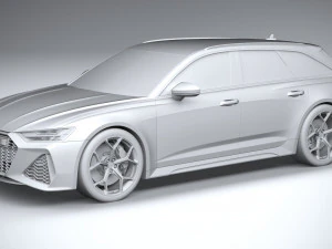 Audi RS6 Avant 2024 3D Model