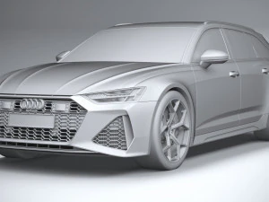Audi RS6 Avant 2024 3D Model