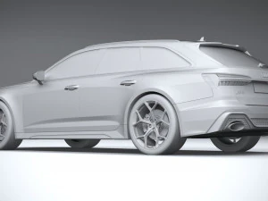 Audi RS6 Avant 2024 3D Model