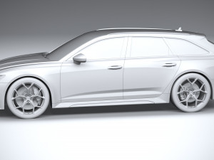 Audi RS6 Avant 2024 3D मॉडल