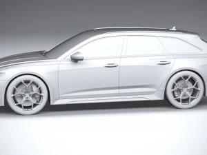 Audi RS6 Avant 2024 3D Model
