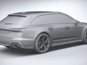 Audi RS6 Avant 2024 3D Model