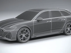 Audi RS6 Avant 2024 3D Model