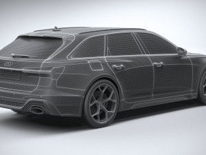Audi RS6 Avant 2024 3D मॉडल