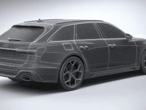 Audi RS6 Avant 2024 3D Model